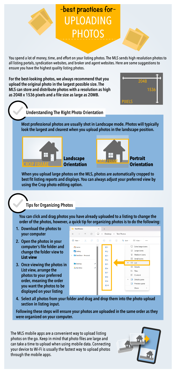 Best Practices for Uploading Photos